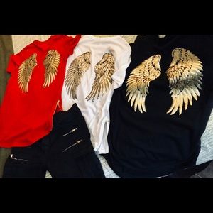 Army of Angels side zipper tee’s
